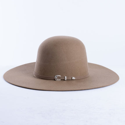 RANCHO SEMENTAL Fawn 3X Open Crown 4.5" Brim Felt Cowboy Hat - Rancho Sementalvariable