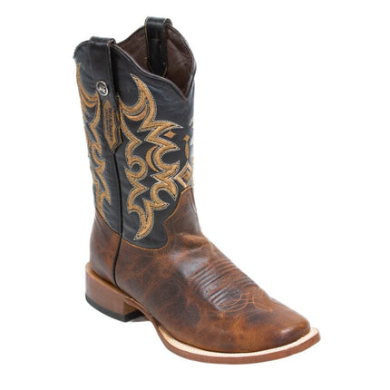 RANCHO SEMENTAL MEN’S Babuino Tan Western Boots Whit Black Top - Rancho Sementalvariable