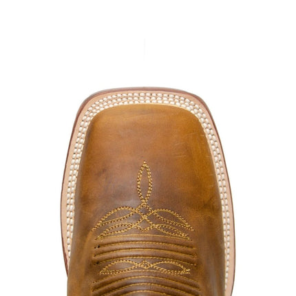 RANCHO SEMENTAL MEN'S Crazy Honey Western Boots Whit Honey Top Triple Stitch - Rancho Sementalvariable