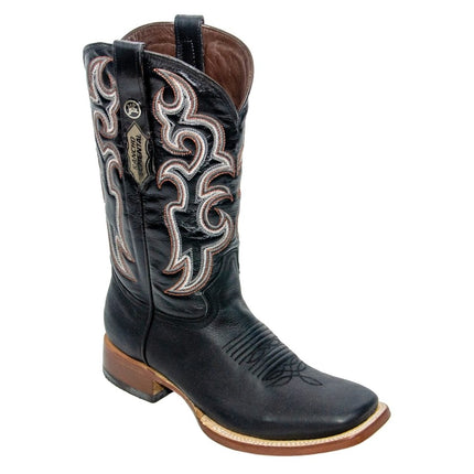 RANCHO SEMENTAL MEN’S Damiana Black Western Boots Whit Black Top - Rancho Sementalvariable