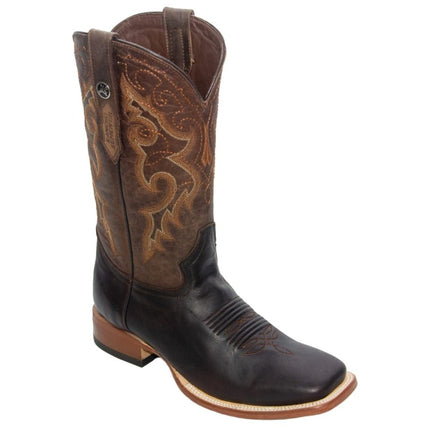 RANCHO SEMENTAL MEN’S Damiana Brown Western Boots Whit Brown Top - Rancho Sementalvariable