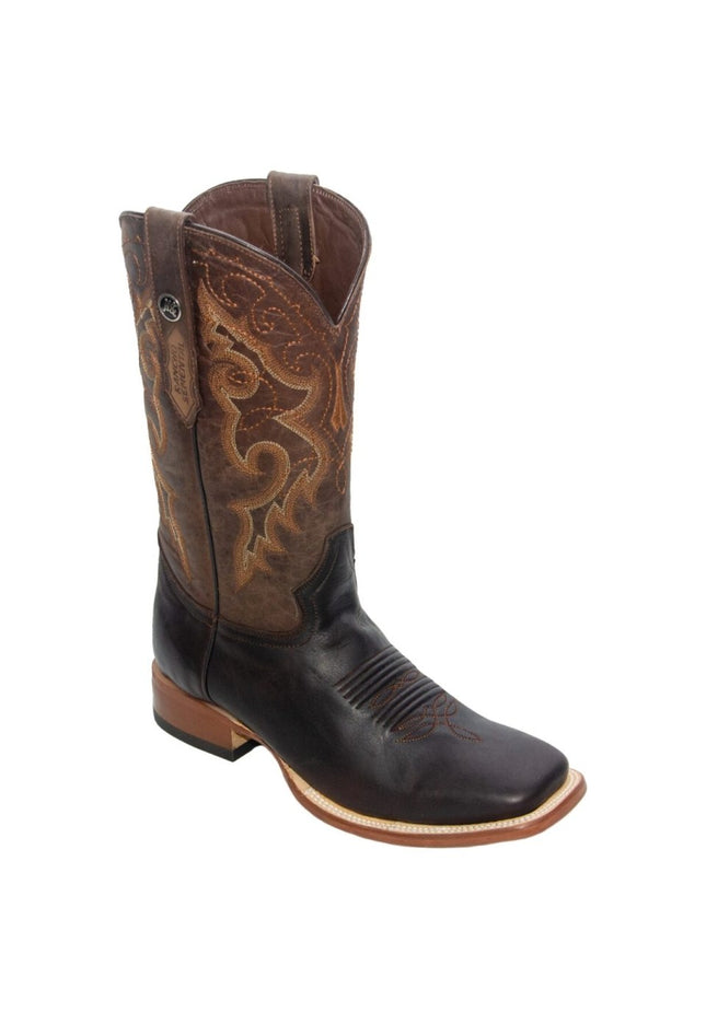 RANCHO SEMENTAL MEN’S Damiana Brown Western Boots Whit Brown Top - Rancho Sementalvariable