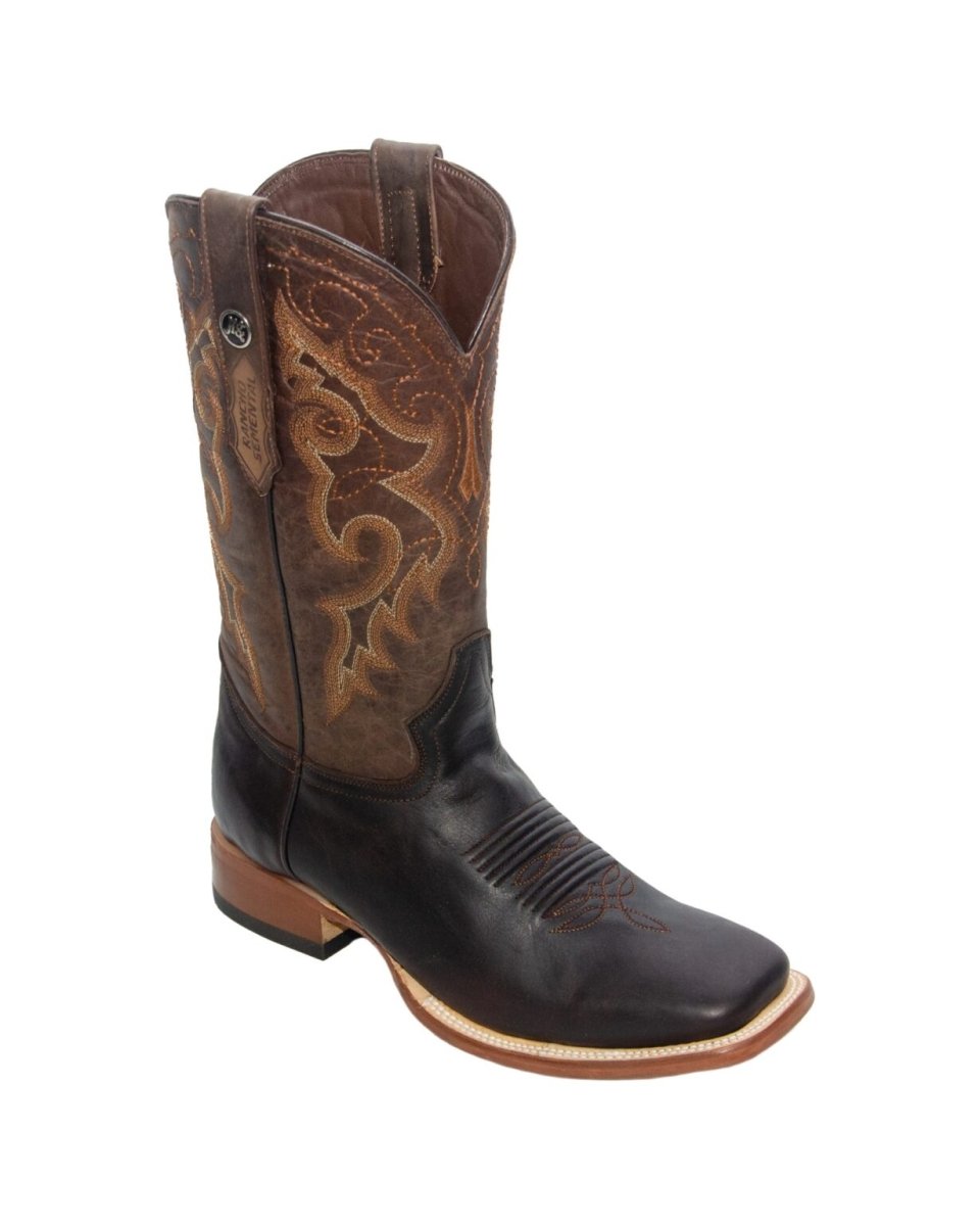 RANCHO SEMENTAL MEN’S Damiana Brown Western Boots Whit Brown Top - Rancho Sementalvariable