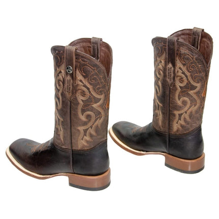 RANCHO SEMENTAL MEN’S Damiana Brown Western Boots Whit Brown Top - Rancho Sementalvariable