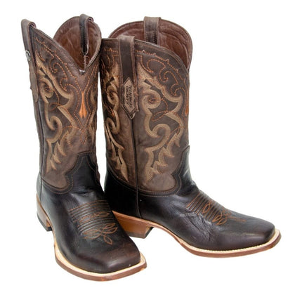 RANCHO SEMENTAL MEN’S Damiana Brown Western Boots Whit Brown Top - Rancho Sementalvariable