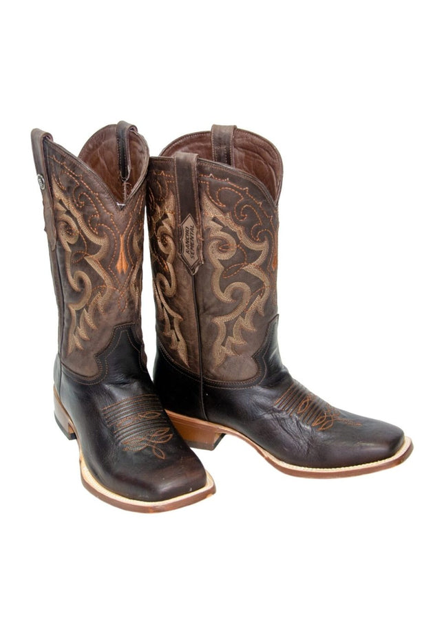 RANCHO SEMENTAL MEN’S Damiana Brown Western Boots Whit Brown Top - Rancho Sementalvariable
