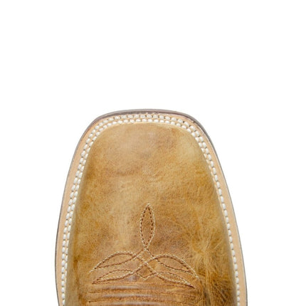 RANCHO SEMENTAL MEN’S Olden Tan Western Boots Whit Brown Top - Rancho Sementalvariable