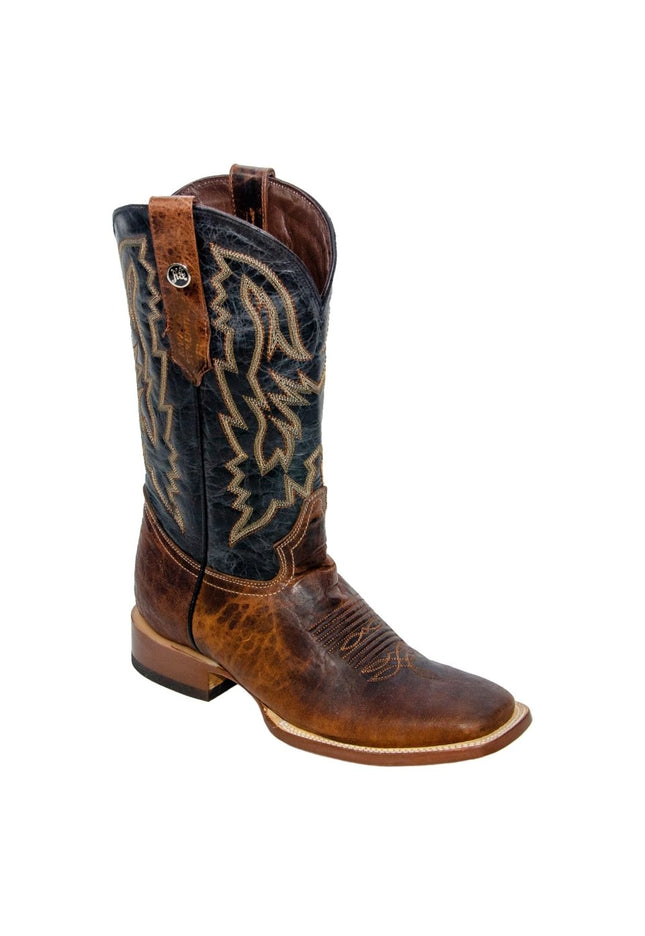RANCHO SEMENTAL MEN’S Shoulder Marble Honey Western Boots Whit Black Top - Rancho Sementalvariable