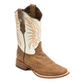 RANCHO SEMENTAL MEN’S Vento Paja Western Boots Whit Bone Top - Rancho Sementalvariable