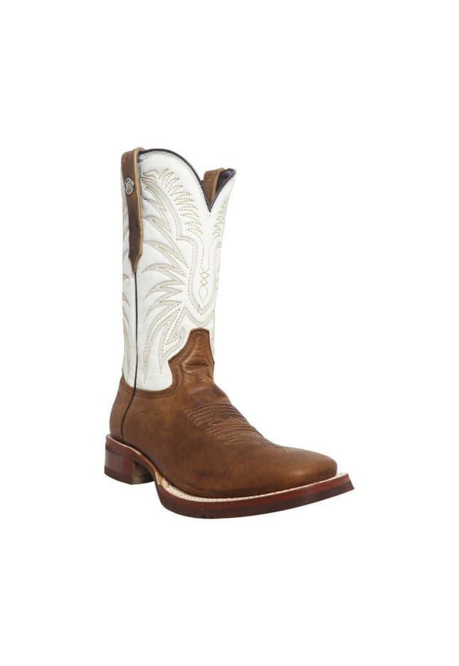 RANCHO SEMENTAL MEN'S Vento Paja Western Boots Whit White Top / Rubber Sole - Rancho Sementalvariable