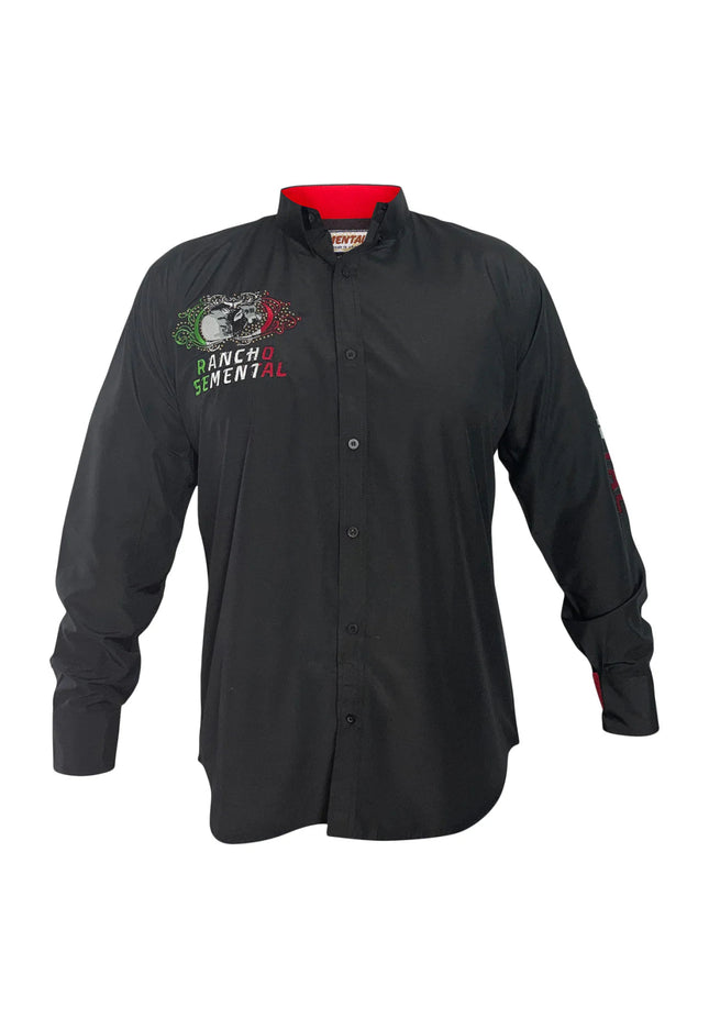 RANCHO SEMENTAL Mexico Black Long Sleeve Shirt - Rancho Sementalvariable
