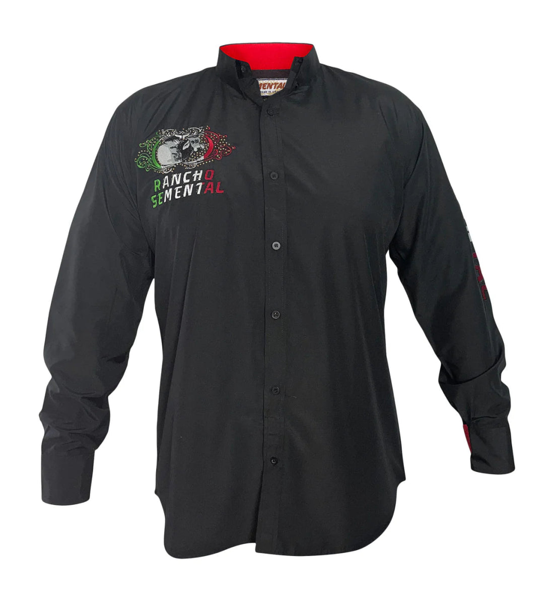 RANCHO SEMENTAL Mexico Black Long Sleeve Shirt - Rancho Sementalvariable