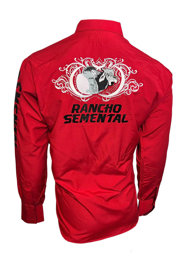 RANCHO SEMENTAL Red Long Sleeve Shirt - Rancho Sementalvariable