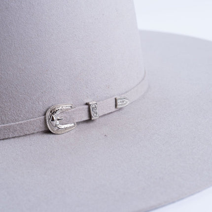RANCHO SEMENTAL Silverbelly 3X Open Crown 4.5" Brim Felt Cowboy Hat - Rancho Sementalvariable