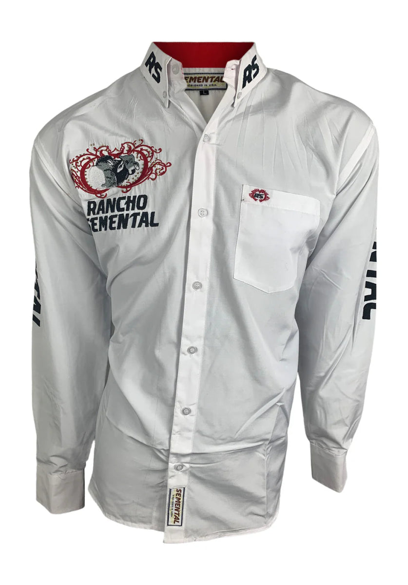 RANCHO SEMENTAL White Long Sleeve Shirt - Rancho Sementalvariable