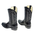 REPARO TX Men’s Caiman Hornback Print BlackWestern Boots Whit Black Top - Rancho Sementalvariable