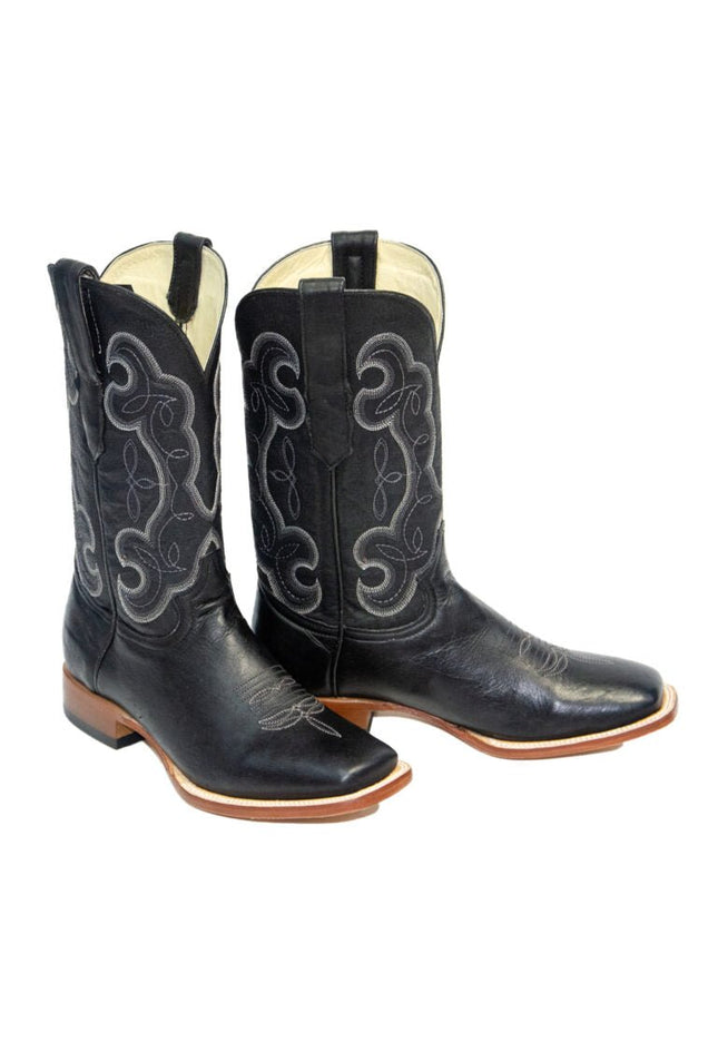 REPARO TX Men’s Liga Black Western Boots Whit Black Top - Rancho Sementalvariable