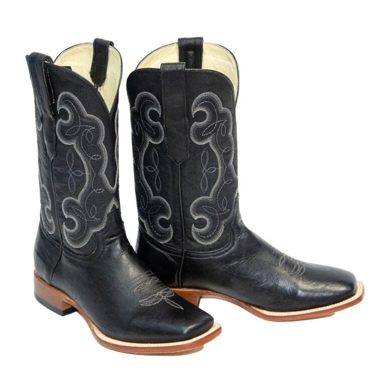 REPARO TX Men’s Liga Black Western Boots Whit Black Top - Rancho Sementalvariable