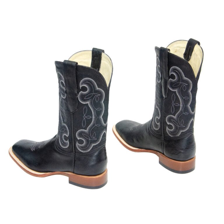 REPARO TX Men’s Liga Black Western Boots Whit Black Top - Rancho Sementalvariable