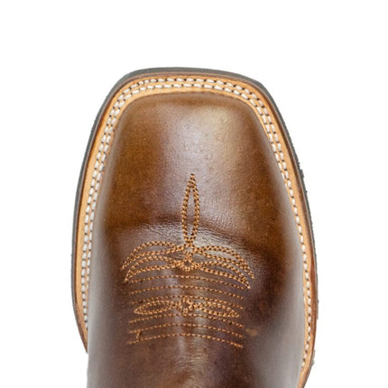 REPARO TX Men's Pull Up Brown Western Boots Whit Brown Top Rubber Sole - Rancho Sementalvariable