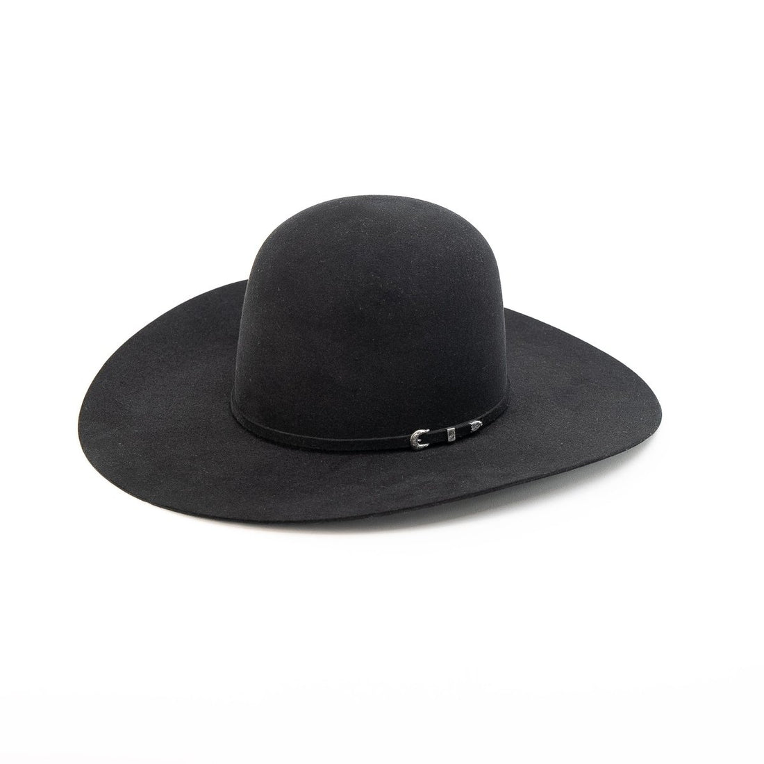 RODEO KING Black 10X Open Crown 4.5" Brim Felt Cowboy Hat - Rancho Sementalvariable