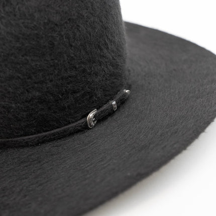 RODEO KING Charcoal 10X Open Crown 4.5" Brim Felt Cowboy Hat - Rancho Sementalvariable