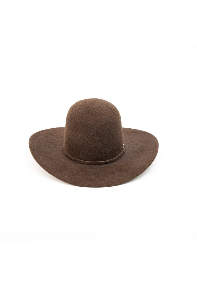 RODEO KING Chocolate 10X Open Crown 4.5" Brim Felt Cowboy Hat - Rancho Sementalvariable