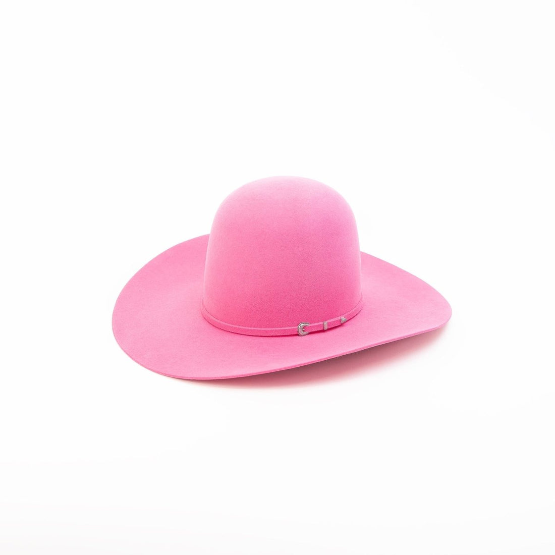 RODEO KING Hot Pink 7X Open Crown 4.5" Brim Felt Cowboy Hat - Rancho Sementalvariable