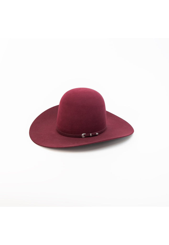 RODEO KING Merlot 7X Open Crown 4.5" Brim Felt Cowboy Hat - Rancho Sementalvariable