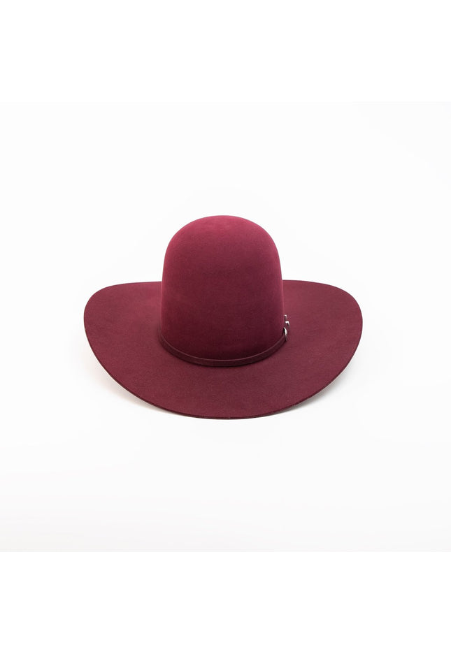 RODEO KING Merlot 7X Open Crown 4.5" Brim Felt Cowboy Hat - Rancho Sementalvariable