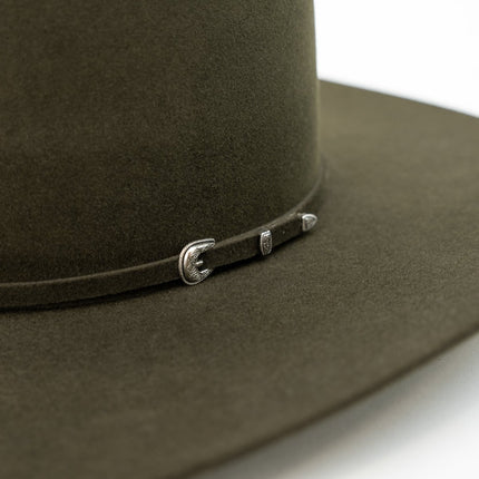 RODEO KING Mosgreen 7X Open Crown 4.5" Brim Felt Cowboy Hat - Rancho Sementalvariable