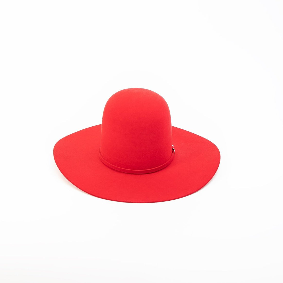 RODEO KING Red 7X Open Crown 4.5" Brim Felt Cowboy Hat - Rancho Sementalvariable