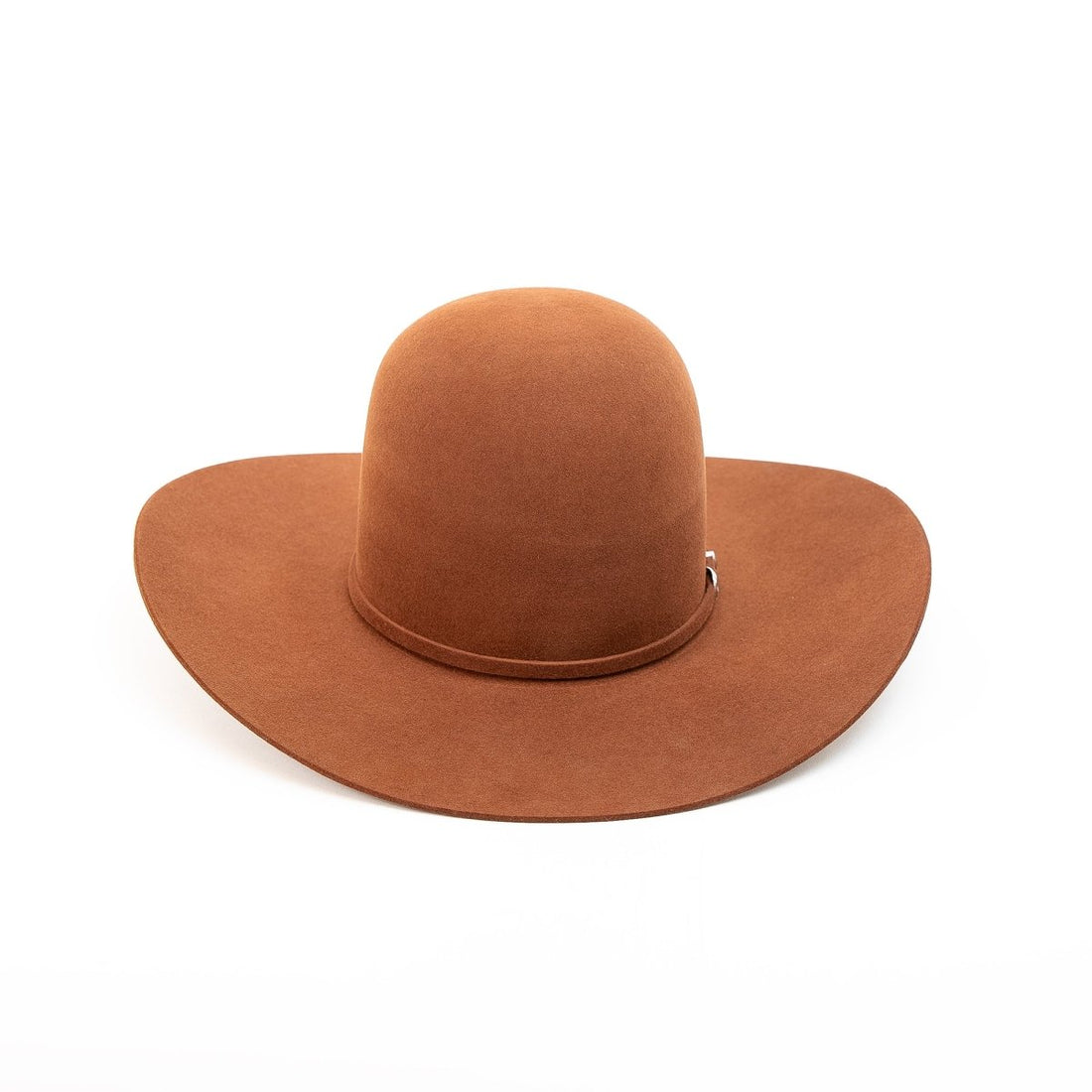 RODEO KING Rust 7X Open Crown 4.5" Brim Felt Cowboy Hat - Rancho Sementalvariable