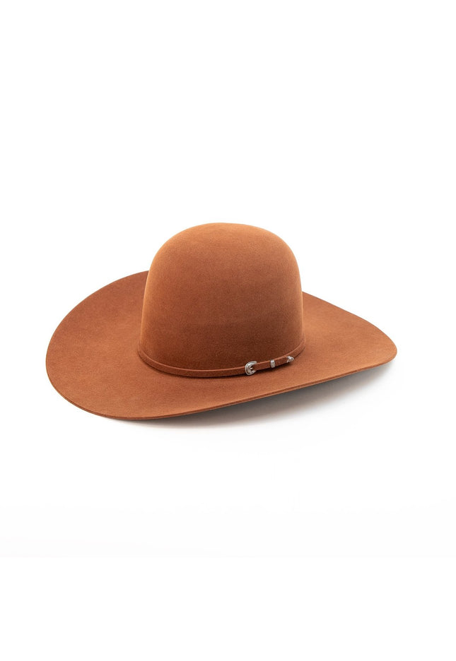 RODEO KING Rust 7X Open Crown 4.5" Brim Felt Cowboy Hat - Rancho Sementalvariable