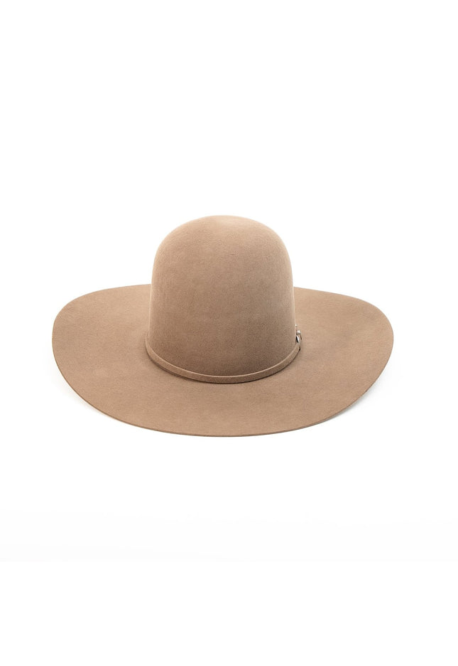RODEO KING Tan Belly 10X Open Crown 4.5" Brim Felt Cowboy Hat - Rancho Sementalvariable