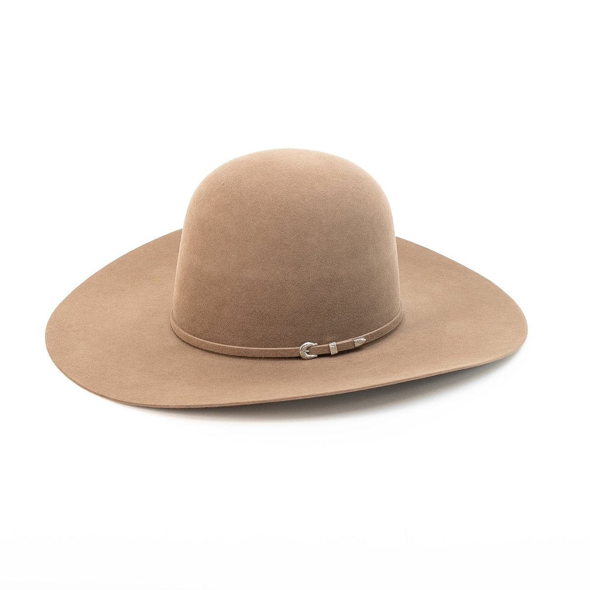 RODEO KING Tan Belly 10X Open Crown 4.5" Brim Felt Cowboy Hat - Rancho Sementalvariable