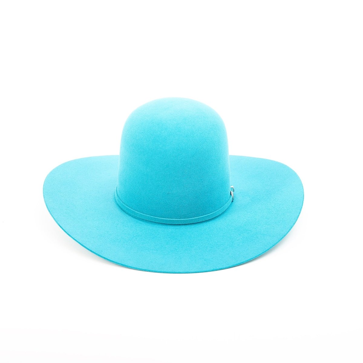 RODEO KING Turquoise 7X Open Crown 4.5" Brim Felt Cowboy Hat - Rancho Sementalvariable