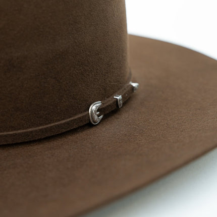 RODEO KING Whiskey 7X Open Crown 4.5" Brim Felt Cowboy Hat - Rancho Sementalvariable