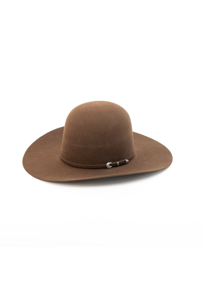 RODEO KING Whiskey 7X Open Crown 4.5" Brim Felt Cowboy Hat - Rancho Sementalvariable