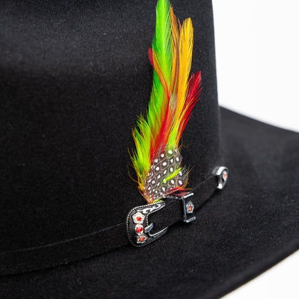 SEMENTAL Black 10X Sinaloa 4" Brim Felt Cowboy Hat - Rancho Sementalvariable