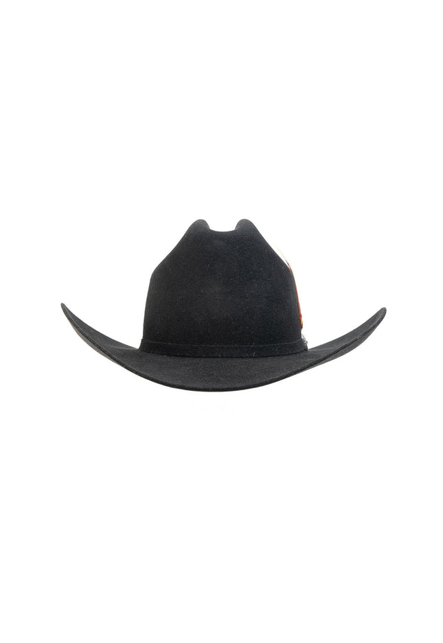 SEMENTAL Black 5X Sinaloa 4" Brim Felt Cowboy Hat - Rancho Sementalvariable