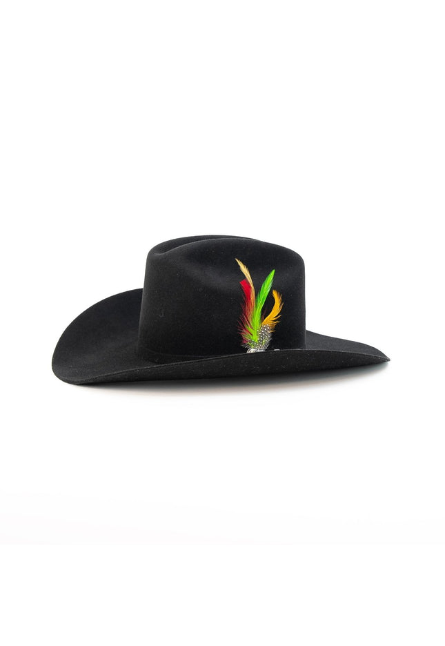 SEMENTAL Black 5X Sinaloa 4" Brim Felt Cowboy Hat - Rancho Sementalvariable