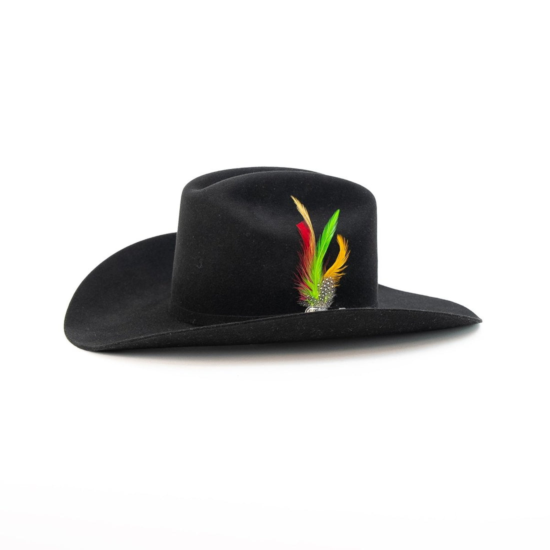 SEMENTAL Black 5X Sinaloa 4" Brim Felt Cowboy Hat - Rancho Sementalvariable