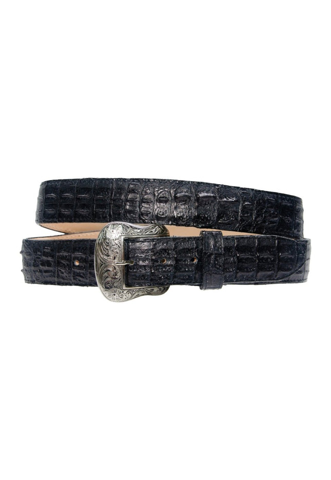 TANNER MARK BELT Black Caiman Print - Rancho Sementalvariable