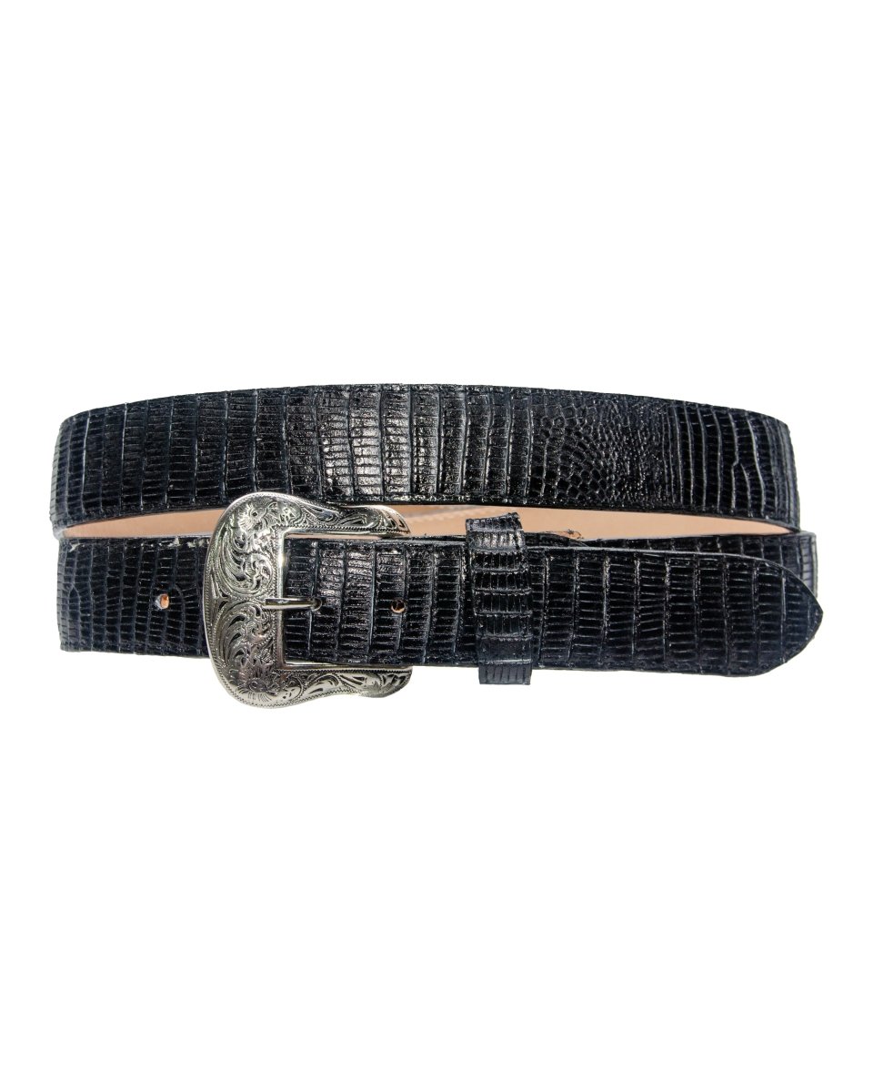 TANNER MARK BELT Black Lizard Print - Rancho Sementalvariable