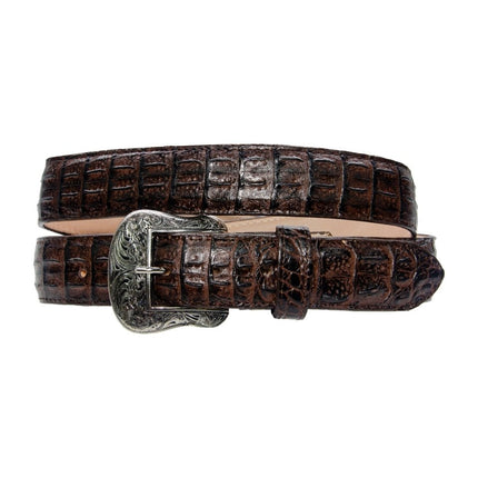 TANNER MARK BELT Brown Caiman Print - Rancho Sementalvariable