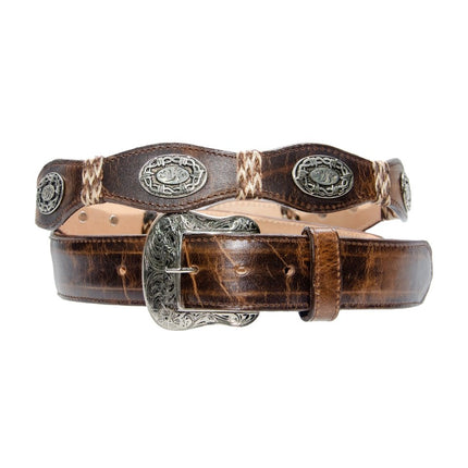 TANNER MARK BELT Damiana Mocha Concho - Rancho Sementalvariable