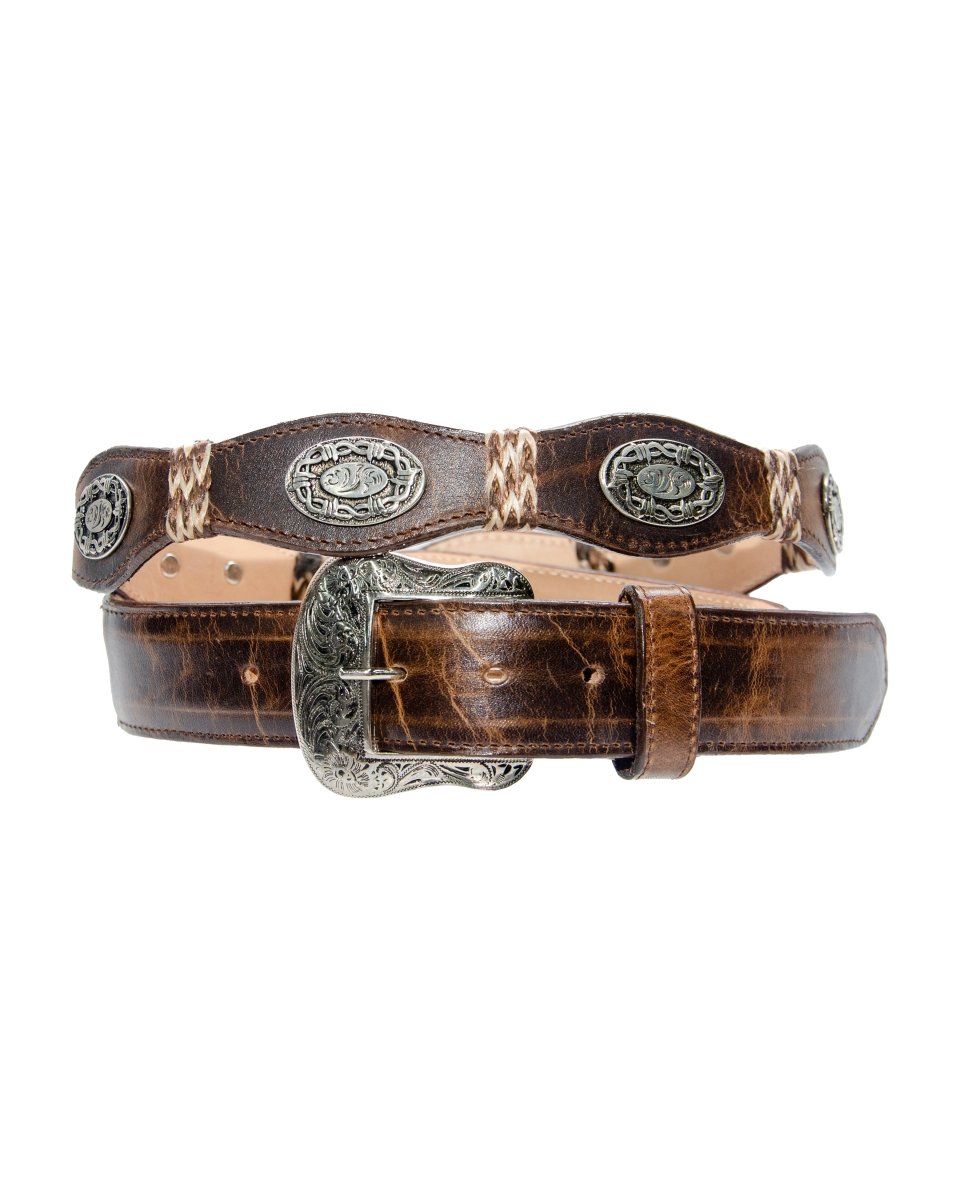 TANNER MARK BELT Damiana Mocha Concho - Rancho Sementalvariable