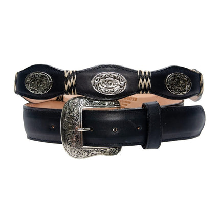 TANNER MARK BELT Galope Black Concho - Rancho Sementalvariable