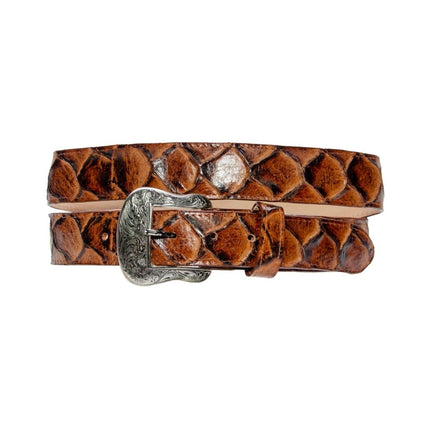 TANNER MARK BELT Monster Fish Cognac Print - Rancho Sementalvariable